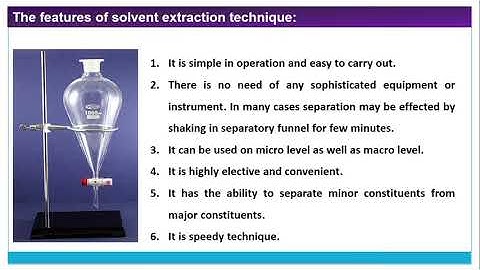 Solvent Extraction (Part-01)