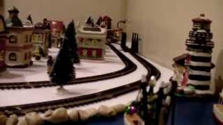 Christmas Village HO Train and Trolley - 2011