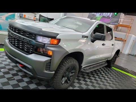 35% Carbon Windshield Tint & Strip - Chevy Silverado