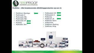 Webinar Multidisc, Multiherm bandage, Multisealant GR en A, Multimastic SP