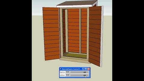 Deck cabinet with working hinges