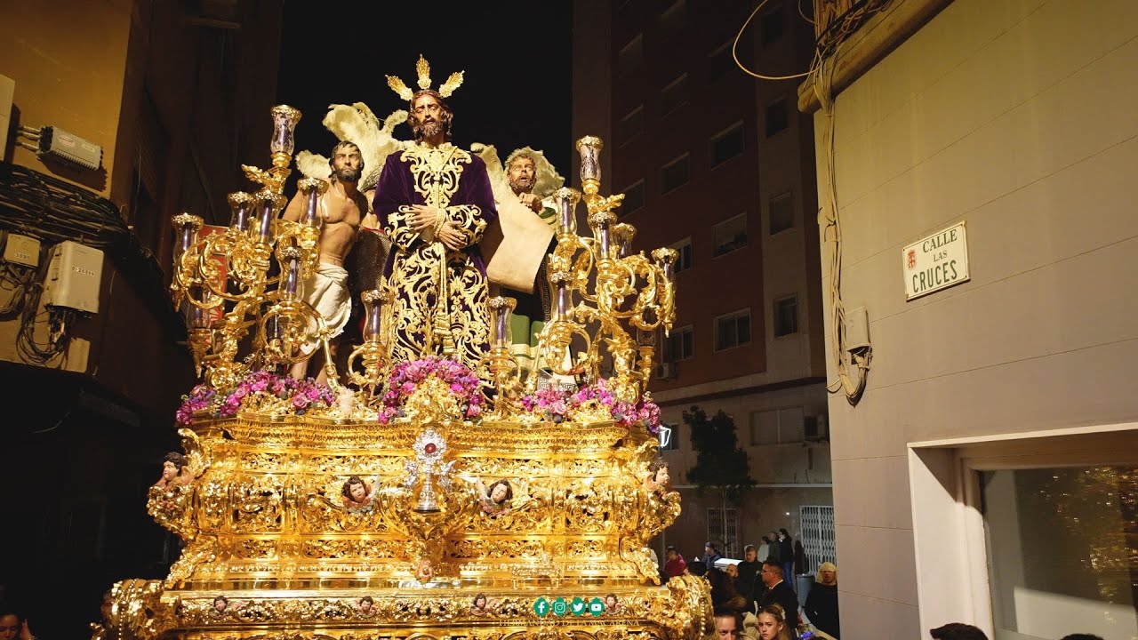 4K | El Señor de la Sentencia por la c/ de las Cruces (completa) | Semana Santa 2024