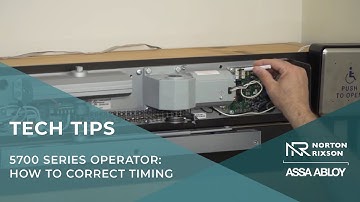 5700 Operator: How to Correct Timing - Technical Product Support