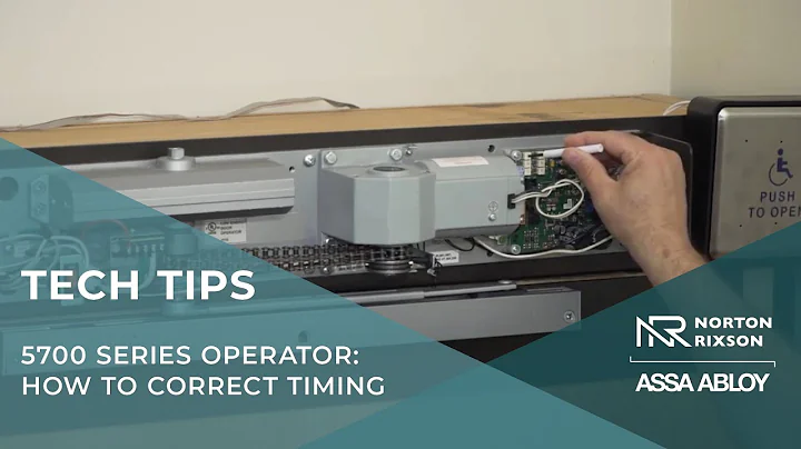5700 Operator: How to Correct Timing - Technical Product Support