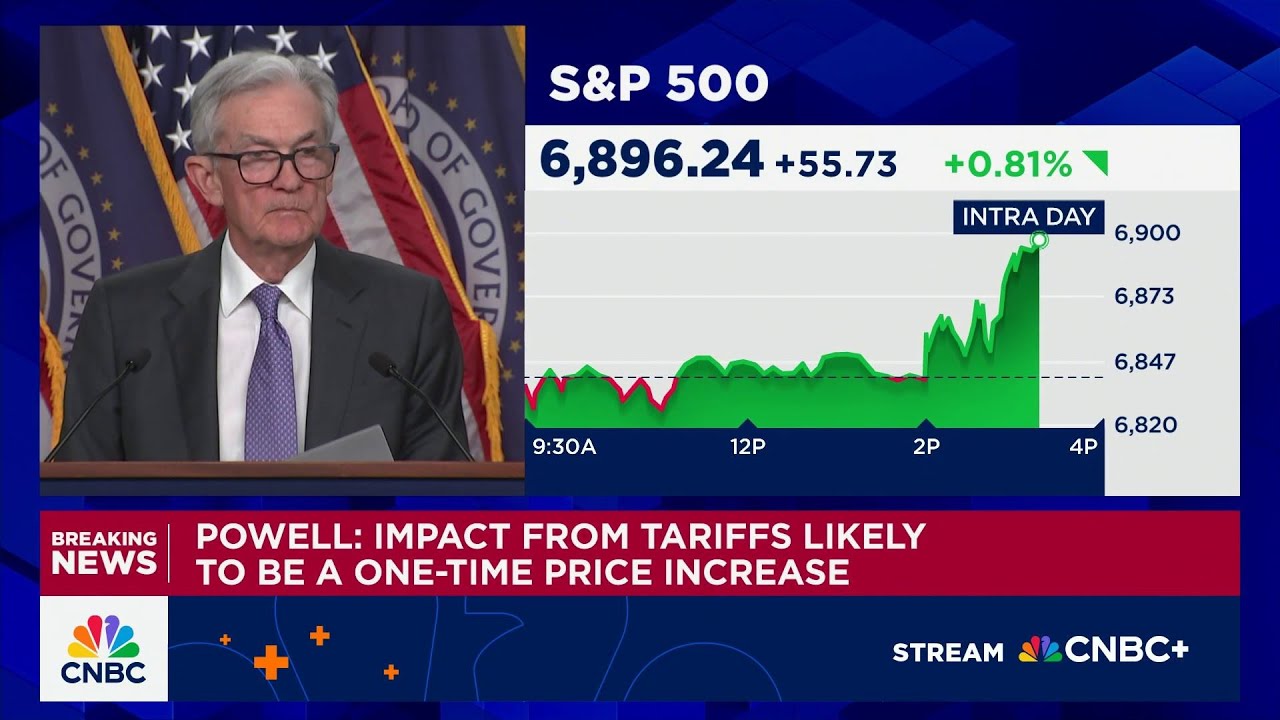 Fed Chair Powell: We're seeing higher productivity, but quick to say it's generative AI