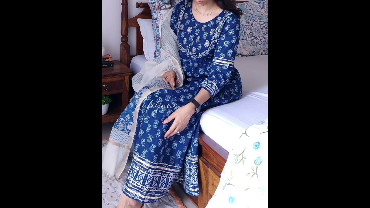 Buy Bombay Paisley Blue Printed Buttoned Down Dress with Belt from Westside