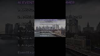 AI events in NYC this summer