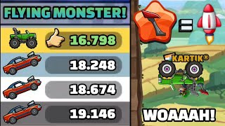 Flying Monster Truck In Downhill In Community Showcase - Hill Climb Racing 2