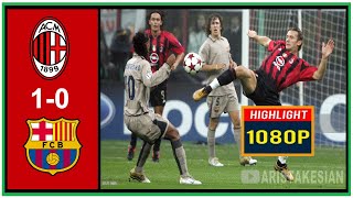 AC Milan v FC Barcelona: 1-0 #UCL 2004/05: Mediaset Commentary - 1080P 60FPS