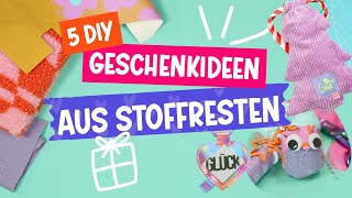 5 Last Minute Geschenkideen aus Stoffresten nähen 🤩✂️ 5 Last Minute Geschenkideen aus Stoffresten nähen 🤩✂️