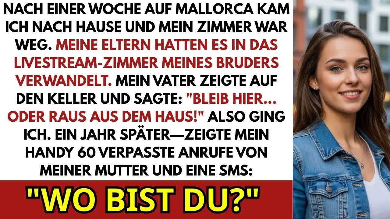 Es war spät abends, als ich nach einer Woche Mallorca die Tür zu meinem eigenen Haus aufschloss – und vor einem fremden Schloss stand. Über meiner Zimmertür leuchtete ein neongrünes Schild:...