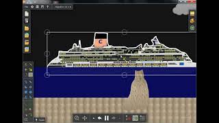 Costa Concordia Sinking Animation | with Algodoo