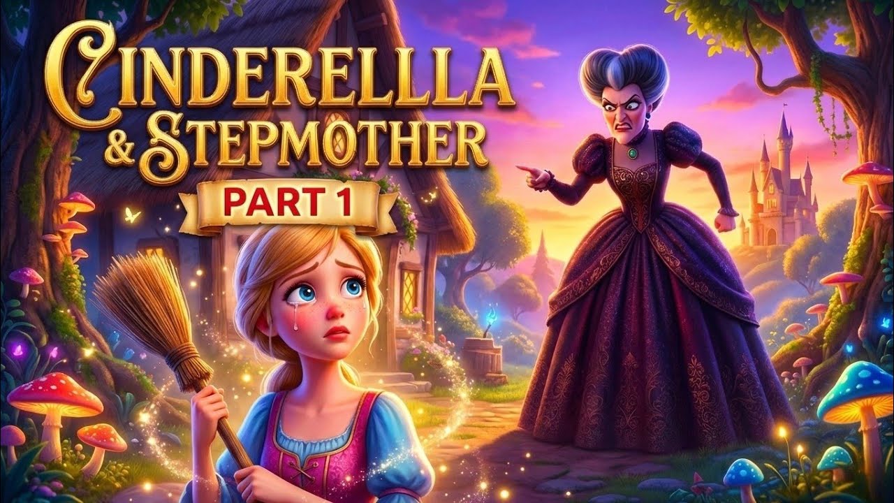 Cinderella Story Part 1: The Evil Stepmother | Animation Story in English