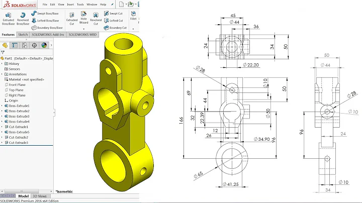 SolidWorks Tutorial for beginners Exercise 58