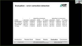 ICNLSP 2022: Error-correction and extraction in request dialogs