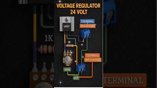 LM317 Voltage Regulator Circuit | 1–24V Adjustable Power Supply #shorts