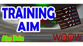 Training Aim with (AK-47,M4A1-S,M4,Desert Eagle,USP-S,Glock-18) 2018