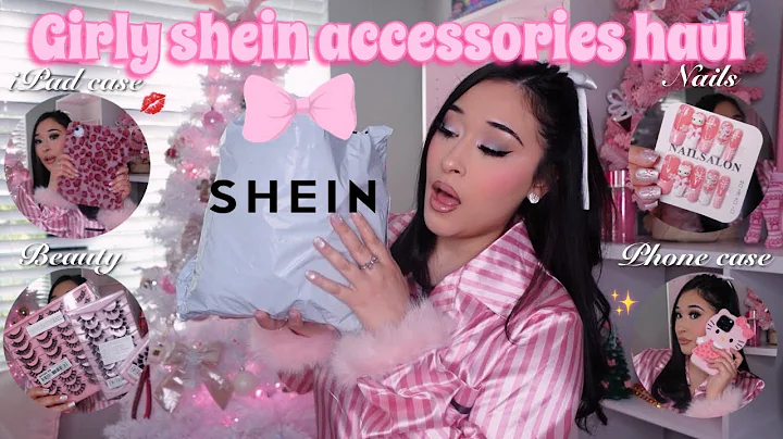 GIRLIEST SHEIN ACCESSORIES HAUL 2025 | girly girl essentials💋(beauty, nails, bling, & jewelry) 