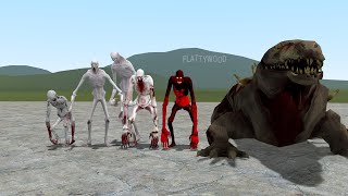 SCP-096 VS SCP-682!! Garrys Mod Sandbox