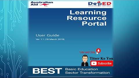 LDM2-MODULE 3B - LR - Portal User Guide