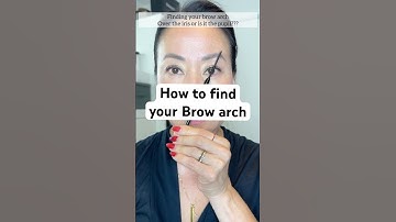 How to find your #brows arch #browexpert #browshaping #browtips #eyebrows #beauty  #shorts