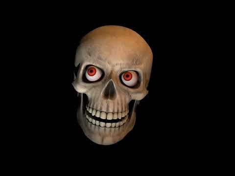 Halloween Projection Skeleton Skull Loop 2021