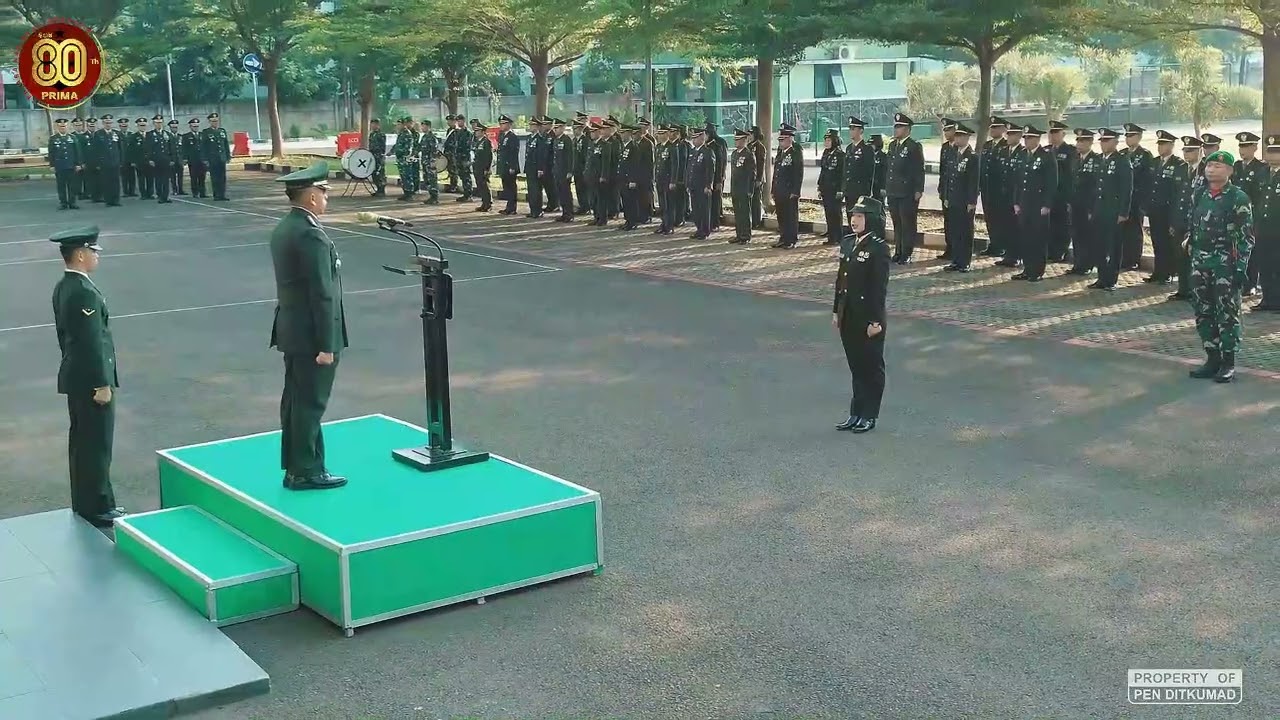 Ditkumad Selenggarakan Upacara HUT ke-80 TNI