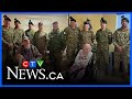 Canadian troops visit northern Ontario veterans for Christmas Eve