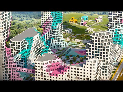 DOMO designed a housing project for a developer in #Minecraft