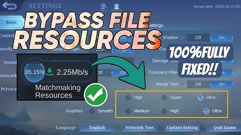 BYPASS DOWNLOADING RESOURCES with Working ULTRA SETTINGS (100%FIXED)