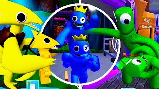 What if I BECOME BLUE, YELLOW and GREEN in Rainbow Friends Chapter 2 ROBLOX