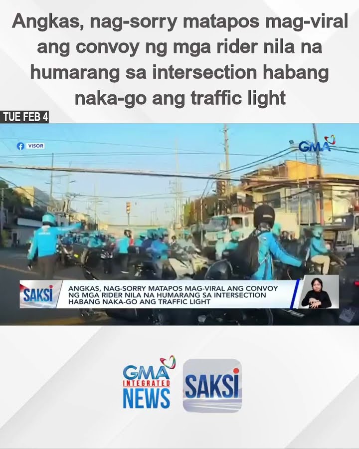 Angkas, nag-sorry matapos mag-viral ang convoy ng mga rider nila na humarang sa... | Saksi