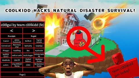 C00LKIDD HACKS NATURAL DISASTER SURVIVAL!