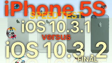 iPhone 5S : iOS 10.3.2 Final vs iOS 10.3.1 Speed Test (Build 14F89)