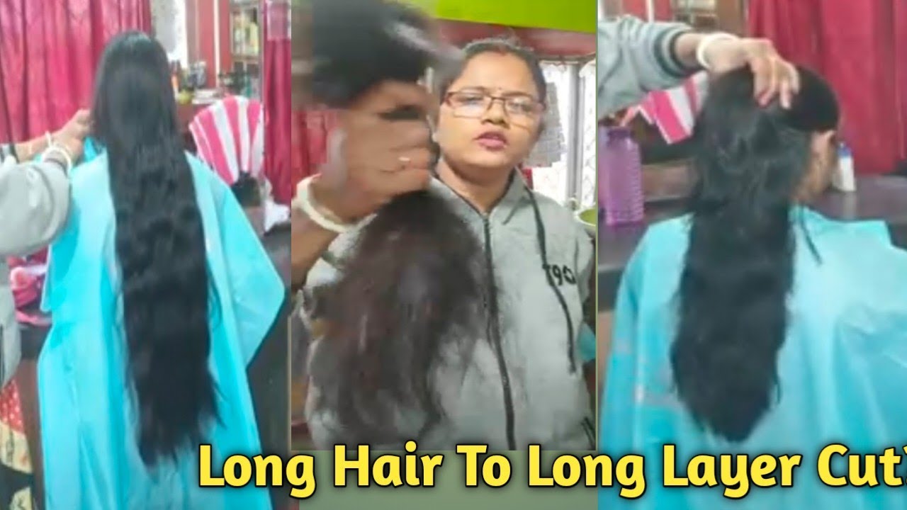 Long Hair To Long Layer Cut || Hair Cut || Full Layer Hair Cut Tutorial  
