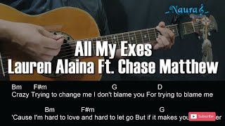 Lauren Alaina - All My Exes (Feat. Chase Matthew) Guitar Chords Lyrics