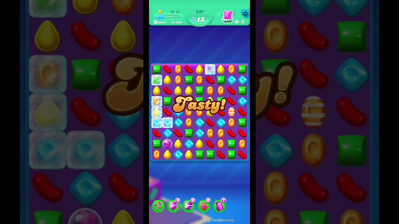 How to clear Candy Crush level 231 🔥🔥|