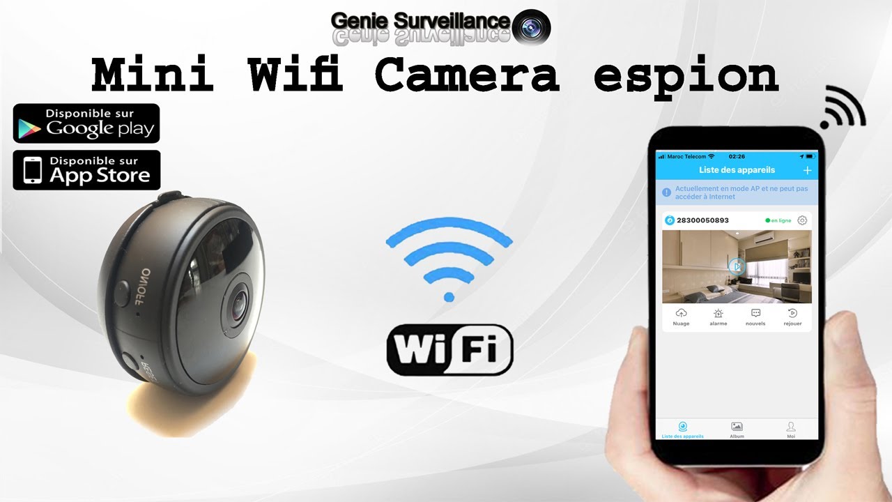 Mini Camera IP-WIFI FULL HD A9 - Sans Fil au Maroc