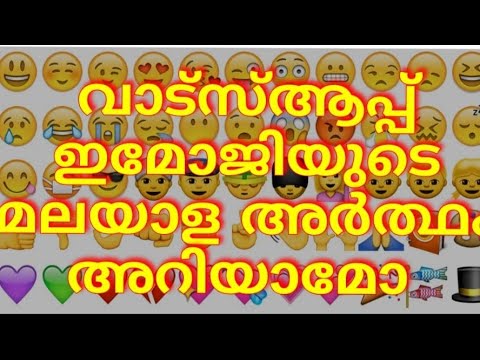 വാട്സ്ആപ്പ് ഇമോജികളുടെ മലയാള അർത്ഥം || whatsapp emoji malayalam meaning part-2 ||