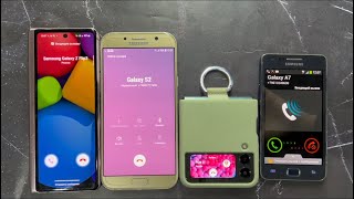 Samsung Galaxy Fold Vs Z Flip 3 Incoming Call Hold Galaxy A7 2017 Vs S2