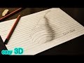 Как нарисовать простой 3D рисунок How to draw 3D