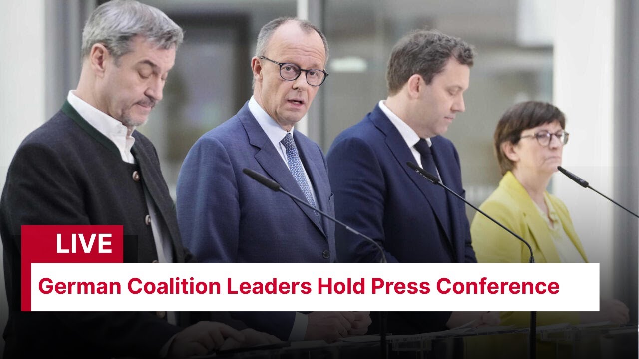 LIVE German Coalition Leaders Hold Press Conference on Key Policy Issues | AC14