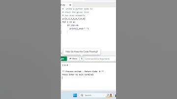 Even Numbers in a list using python #shorts #python #programming