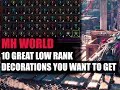 MONSTER HUNTER WORLD - 10 GREAT LOW RANK DECORATIONS YOU WANT TO GET YOUR HANDS ON