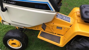 cub cadet 680 finished with decals