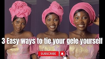 QUICK AND EASY GELE HEADWRAP TUTORIAL pt 2 |How to tie gele for beginners | How to tie gele yourself