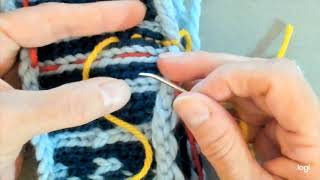 2021-37 Reinforcing Steek Stitches With Backstitch