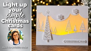 😲 LIGHT UP YOUR CARDS 😲 SPINNING SNOWFLAKES 😍 #pennyblack #ginakdesigns ##buddlycrafts #morvacrafts 
