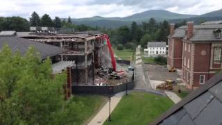 Old Sawyer Library Demolition 25 -Timelapse From Hopkins hall Balcony.