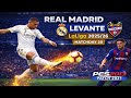 Real Madrid vs Levante | La Liga 2025/26 Matchday 20 | PES 2013 Patch 2021